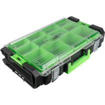 JBM Herramientas 54519 - CAJA PARA HERRAMIENTAS APILABLE CON 12 COMPARTIMENTOS