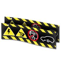 JBM Herramientas 54322 - SET DE 2 CARTELES DE ADVERTENCIA ALTO VOLTAJE