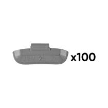 JBM Herramientas 54660 - CAJA DE 100 CONTRAPESAS ZINC GRAPA 25GR. ESPECIAL LLANTA UNI