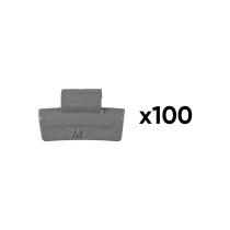 JBM Herramientas 54669 - CAJA DE 100 CONTRAPESAS ZINC GRAPA 20GR. ESPECIAL LLANTA ALE
