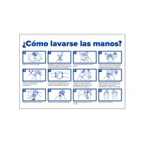 JBM Herramientas 53816 - PAQUETE DE 5 CARTELES INFORMATIVO - LAVADO DE MANOS
