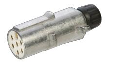 TRUCKLINE 211009 - CLAVIJA 7P/24V N - METAL CONEX.TORNILLO