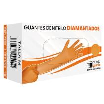 MUNDO GUANTE 7020XL - GUANTE DIAMANTADO NARANJA 7 MICRAS 90 UNDS. TALLA XL