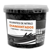 MUNDO GUANTE B15080XL - CUBO GUANTE DIAMANTADO NEGRO 7 MICRAS 150 UNDS. TALLA XL