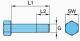 Bpw 0334015150 - TORNILLO HEXAGONAL M 30X150 VB