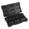 JBM Herramientas 53744 - SET DE 11 VASOS DE IMPACTO 12 CANTOS 1/2" LARGOS