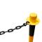 JBM Herramientas 53940 - POSTE DE PLÁSTICO PARA CADENA  - AMARILLO/NEGRO