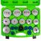 JBM Herramientas 54068 - JUEGO DE EXTRACTORES PARA FILTROS DE ACEITE / 19 PIEZAS EN A